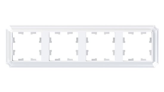 ATLASDESIGN ANTIQUE 4-постовая РАМКА, универсальная, БЕЛЫЙ