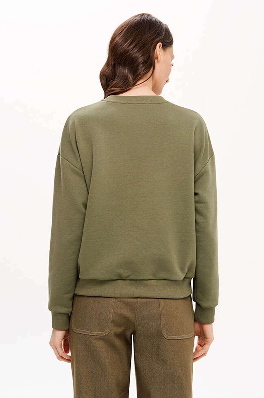 23424 Свитшот женский (зеленый)