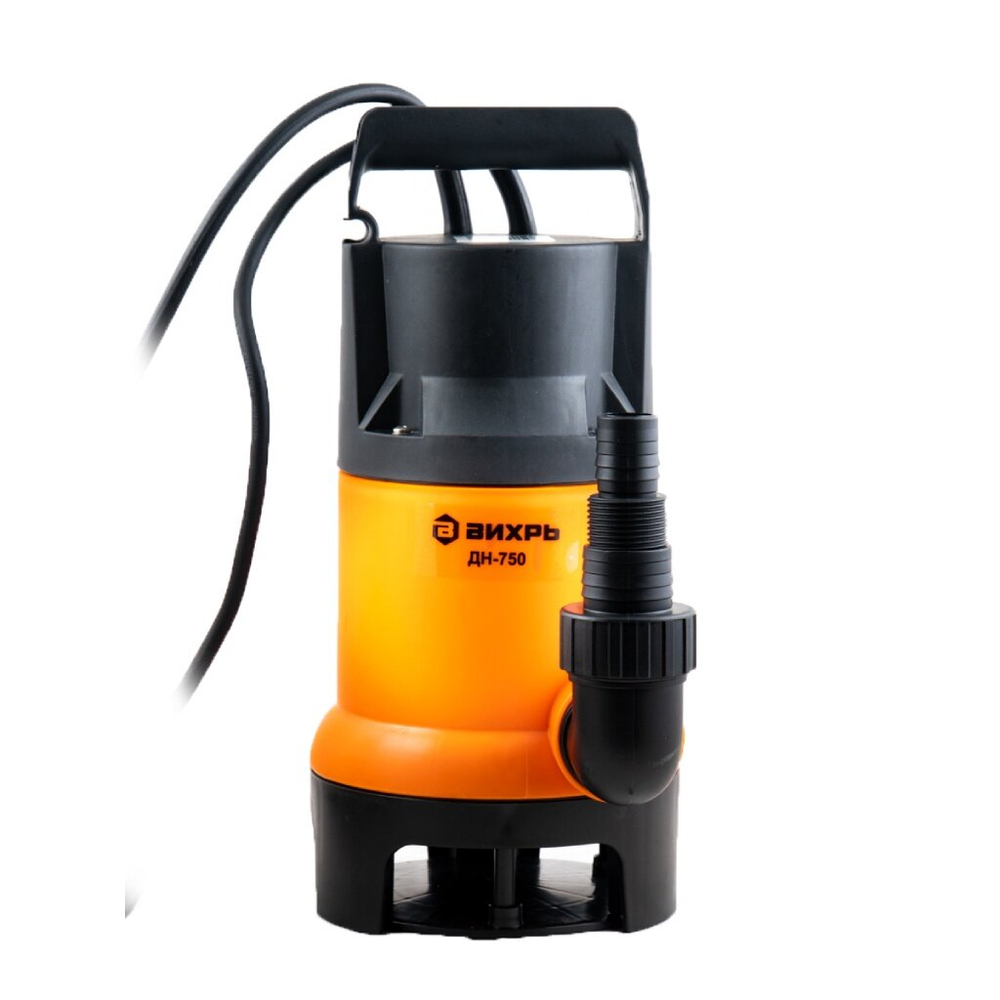 Поверхностный насос дренажный насос ВИХРЬ ДН-750 (750 Вт) черный