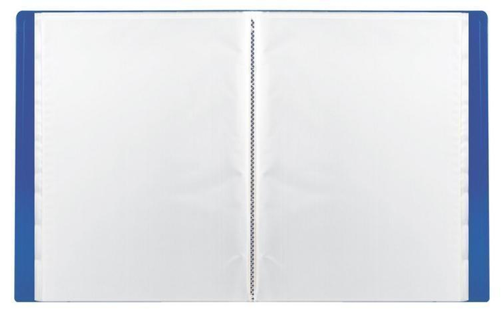 Папка с 10 вкладышами 0,5мм. синяя "Office" (BRAUBERG)