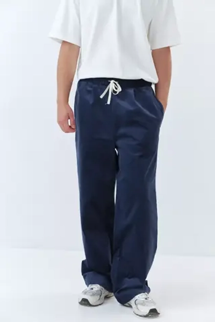 Брюки мужские из синего вельвета