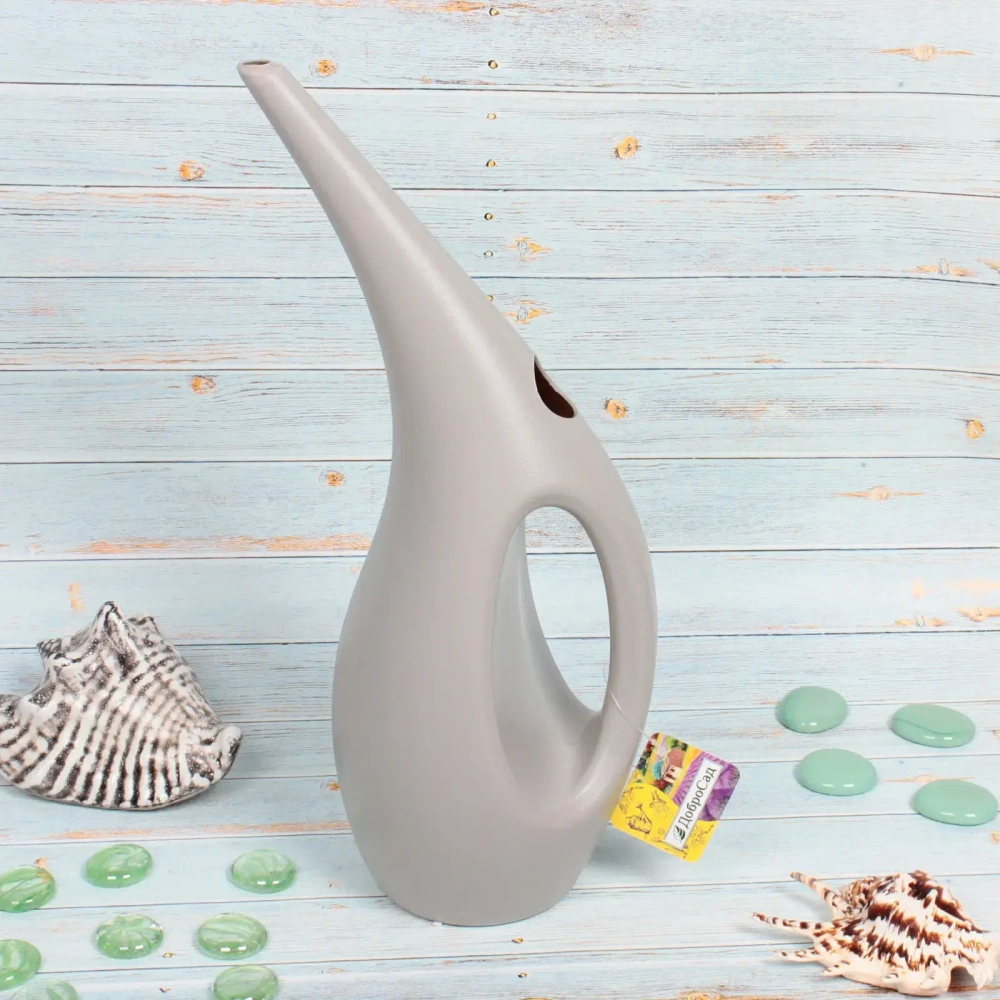 Лейка для растений 1,5л «Water line» light gray ДоброСад