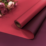 Пленка В рулоне 10 м х 58 см двухсторонняя (Красный, Бордовый)