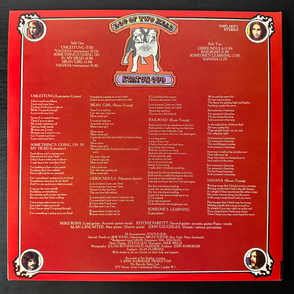 Status Quo - Dog Of Two Head (Англия 1971г.)