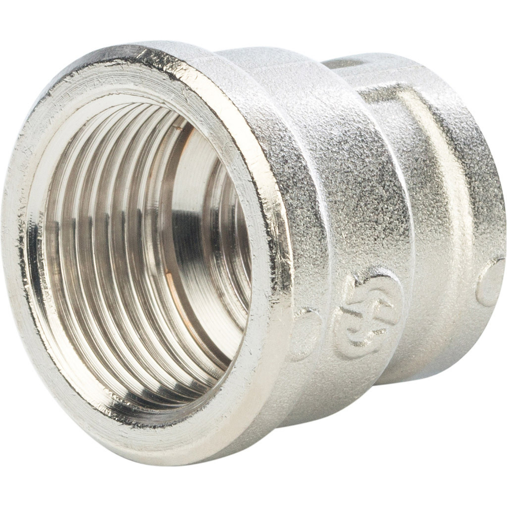 Муфта переходная STOUT ВВ 3/4"X1/2" никель
