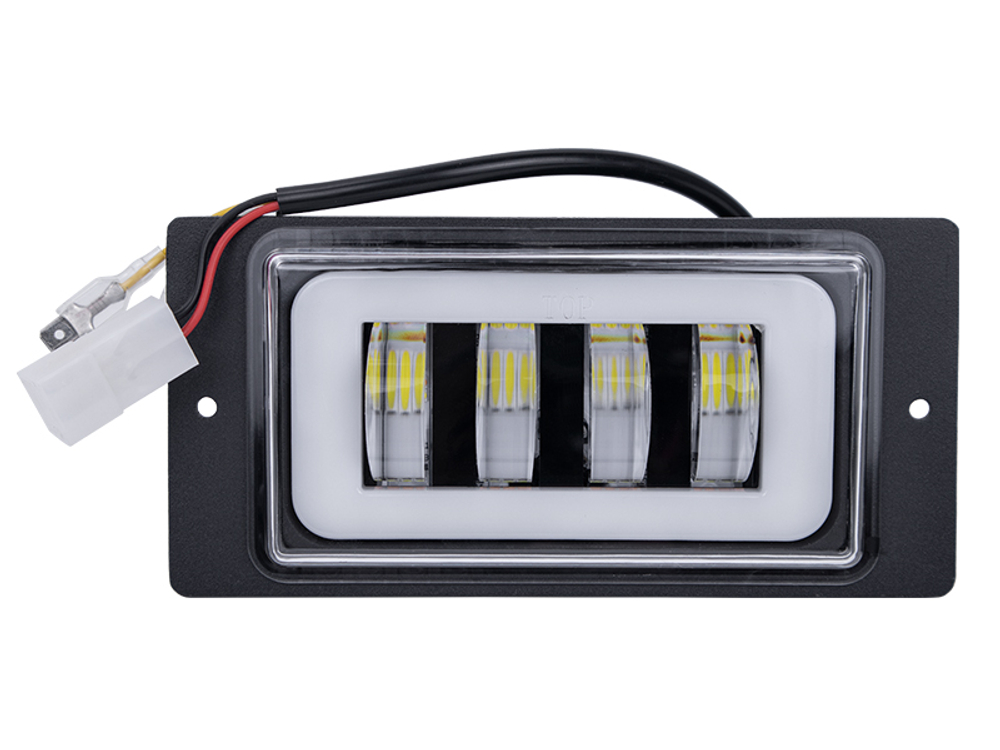 ПТФ LED 2110 9-30V 40W (W+Y+ДХО) 4линз 3реж (пара) GZ034