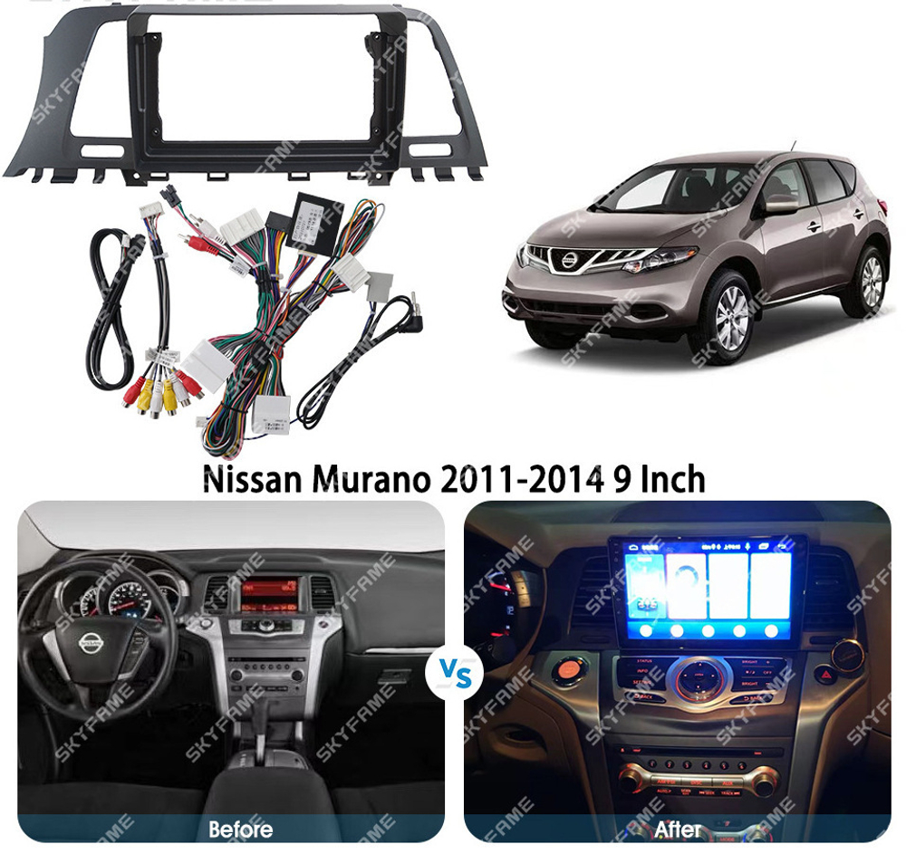 Магнитола для Nissan Murano 2008-2015 - Carmedia EW-9664 QLed+2K, Android 13, TS20, CarPlay, 4G SIM-слот