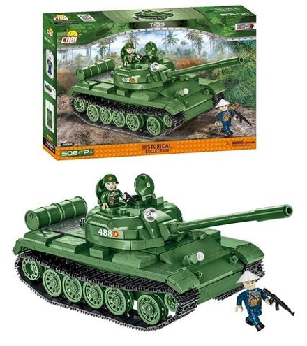 Конструктор пластиковый Cobi T-55 - Советский танк T-55 - 506эл. - Коби 2234