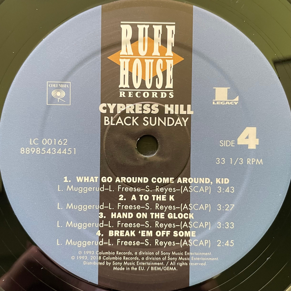 Cypress Hill ‎– Black Sunday 2LP (Европа 2018г.)