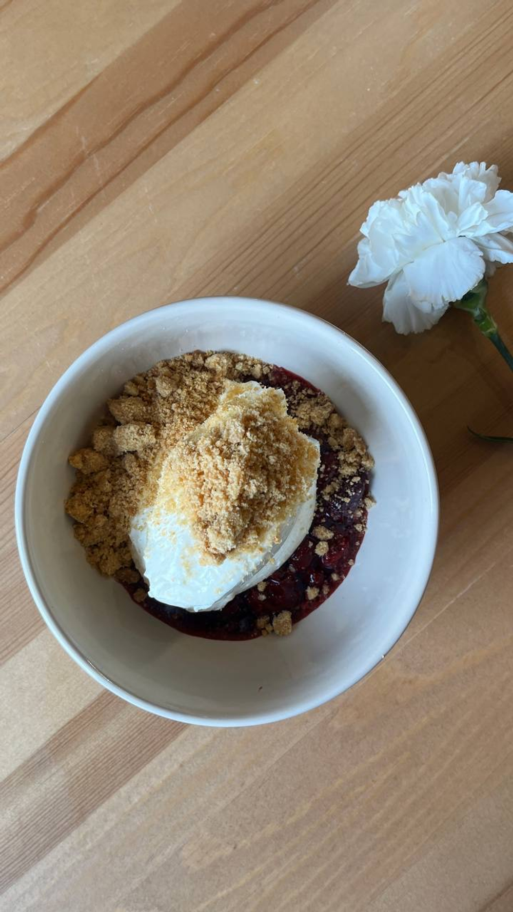 Сырный крем (Чизкейк) с вишней