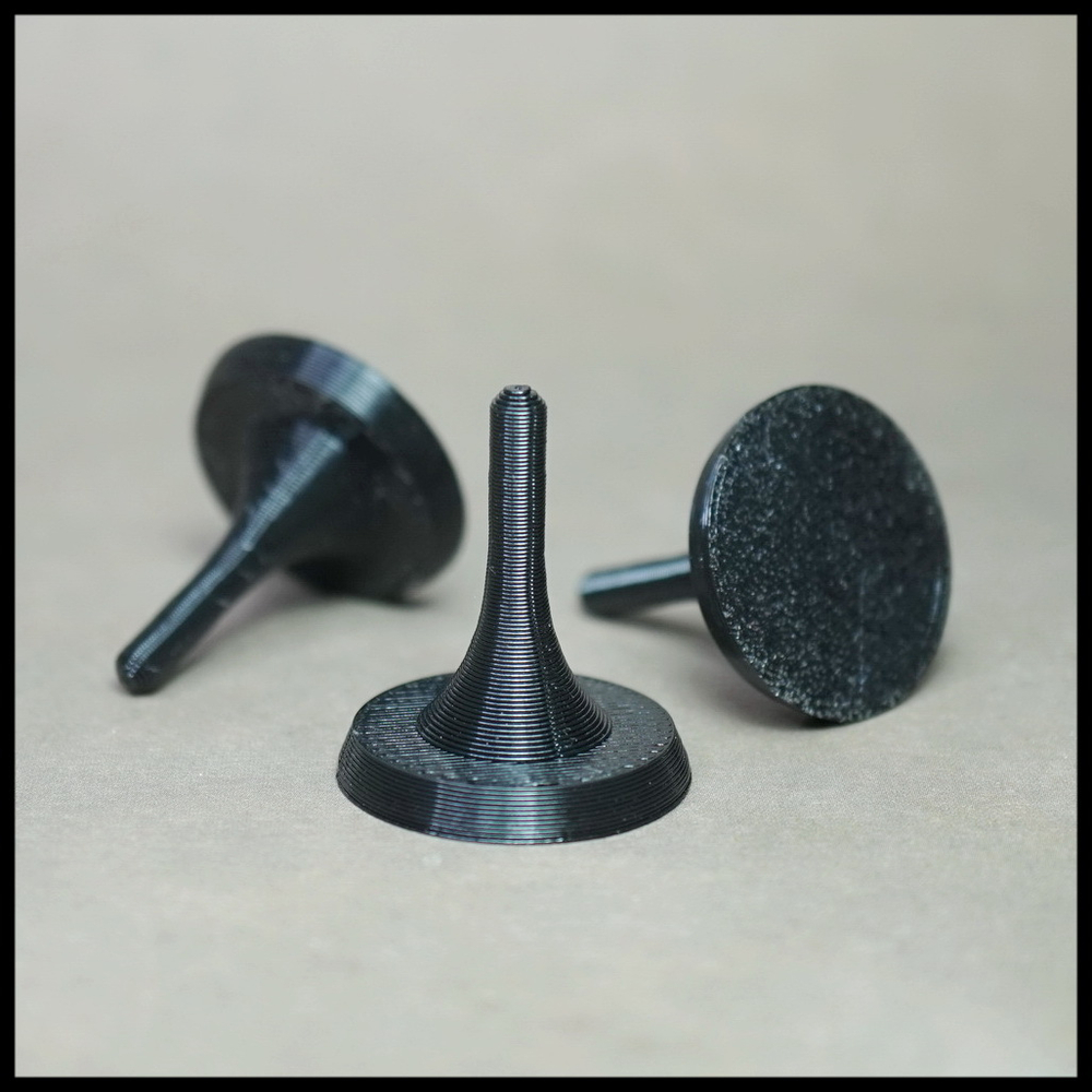 Подставка для бусин - черная , тонкий штырек