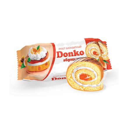 Рулет бисквитный ДонКо Абрикос 160 гр