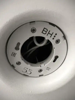 Светильник встраиваемый BH53 потолочный безрамочный белый, 10 шт.