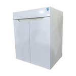 Тумба Модерн Геометрия Вертикаль Х2 Breeze 60, напольная, 2 двери, белая