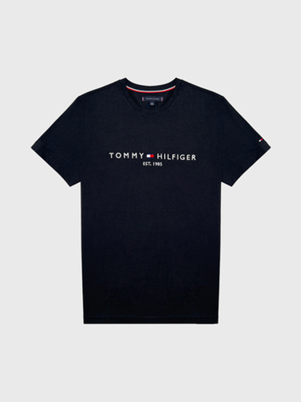 Футболка Tommy Hilfiger Organic Cotton Tommy Logo Jet Black