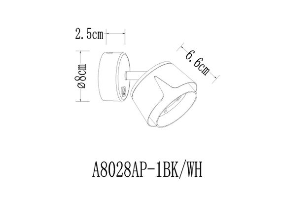 Спот Arte Lamp Amaks A8028AP-1BK