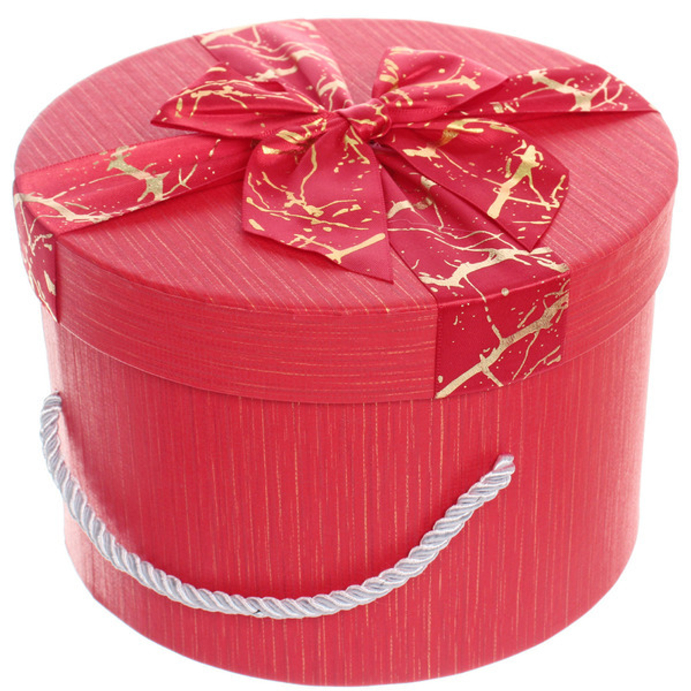 Коробка подарочная «Теплые чувства» 19*19*13 см, красный