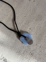 Подвеска цветочек в голубом цвете