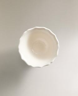 Zara Home миска из фаянса, цвет бежевый, 14 см
