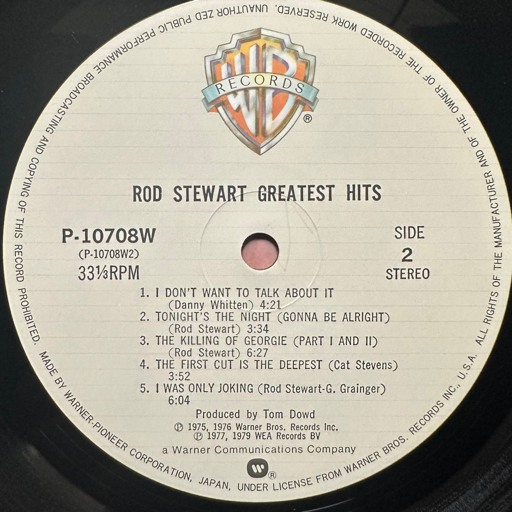 Rod Stewart - Greatest Hits (Япония 1979г.)