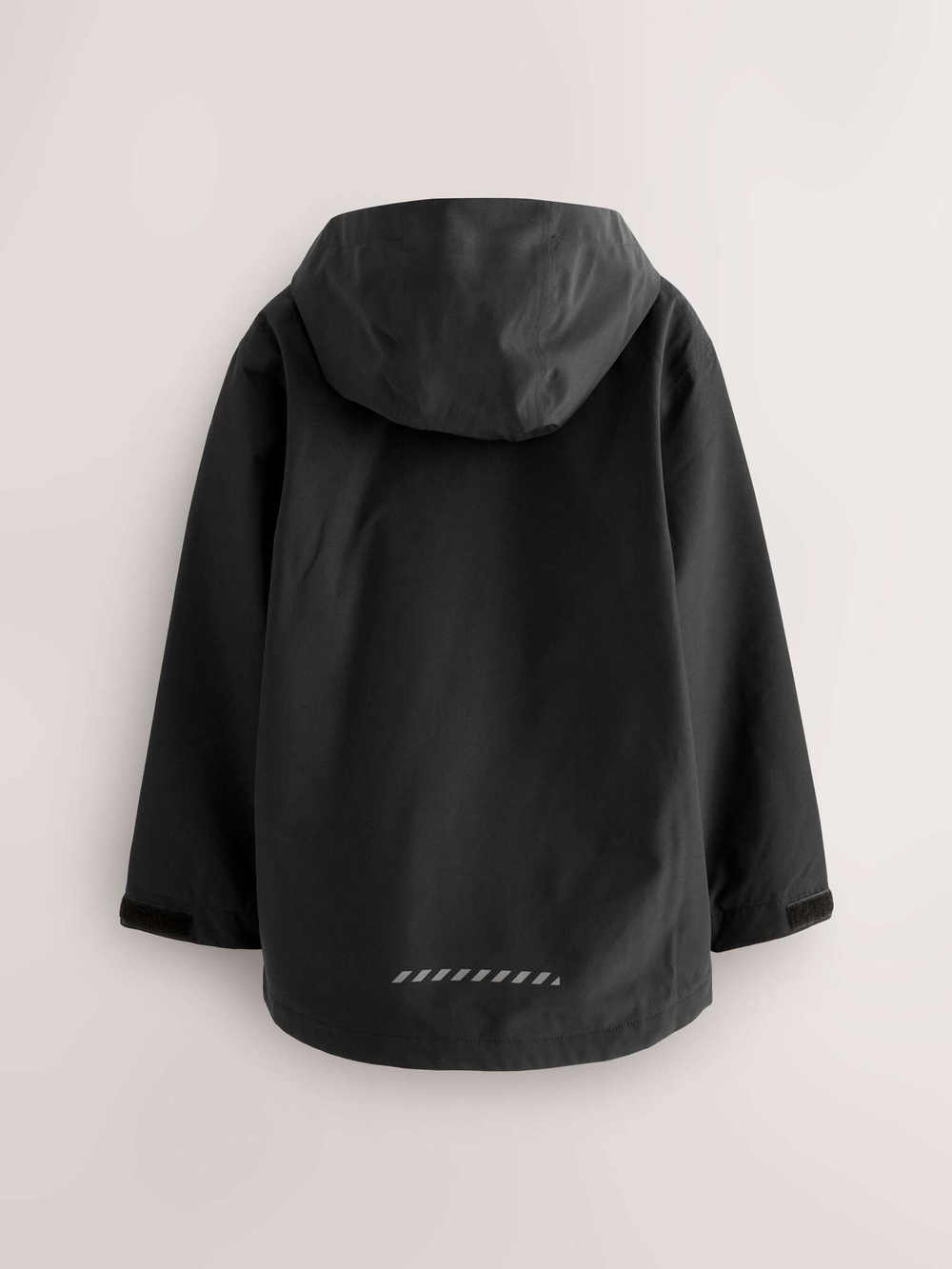 Куртка непромокаемая с флисовой подкладкой и капюшоном для мальчика Next Q51-539, Черный