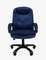 Кресло Chairman Home 668 Россия ткань Т-82 синий (черный пластик)