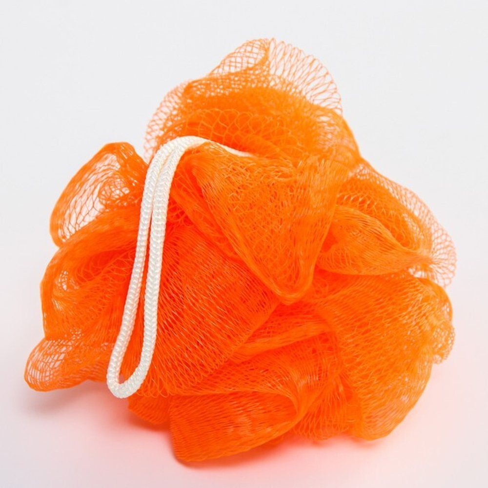 7101796 Мочалка детская для купания с петелькой «Львенок»