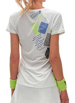 Женская теннисная футболка Lotto Tech I D5 Tee - White