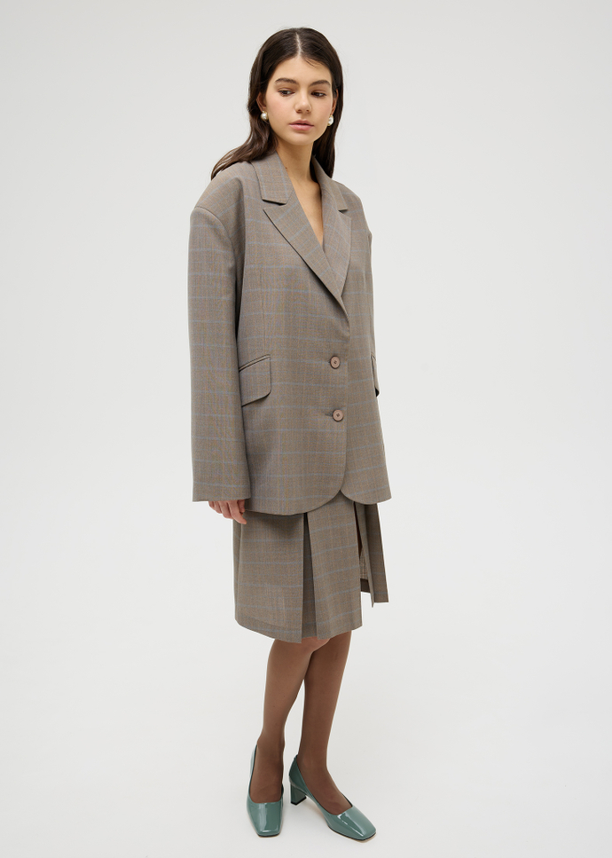 Жакет объемного кроя