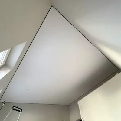 Тканевый натяжной потолок Descor D-Premium (Германия) холодный белый цвет (№450). 2.5м x 2м