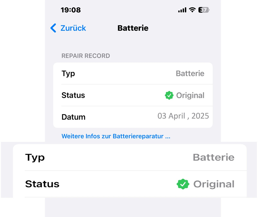 iPhone 15 Pro (A3102) - Аккумулятор (батарея) (ORIG-SP)