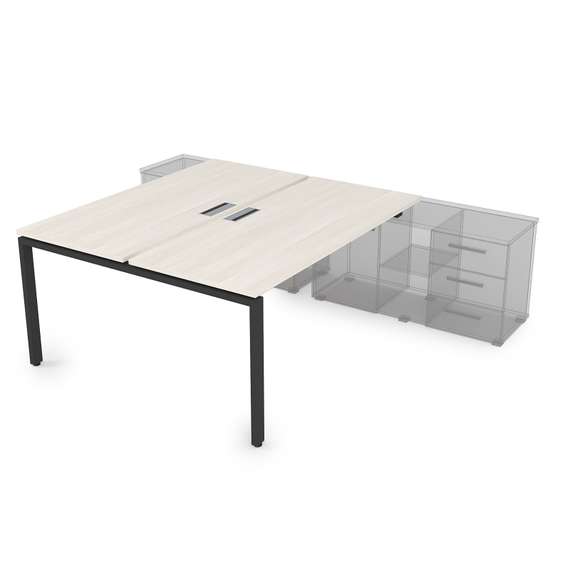 СПБ-П.975 Стол системы БЕНЧ на 2 рабочих места, для крепления на тумбу (1800*1435*750)