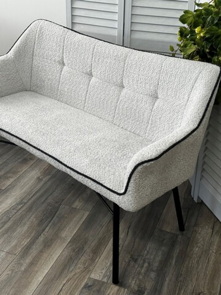 Скамья М-City DISAUR Бергамо (Bergamo) Uf998-14 Светло-серый, букле, Uf998-16 темно-серый,