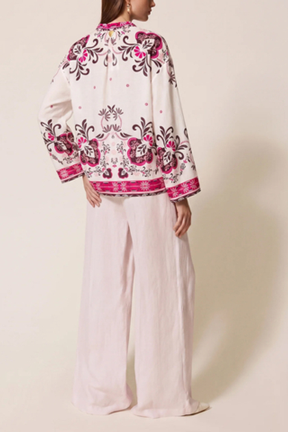 TWINSET Блуза из смеси вискозы и льна