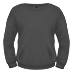 СВИТШОТ ЖЕНСКИЙ ФЛИС, 280 гр, Черный Графит M-301_44 (S)