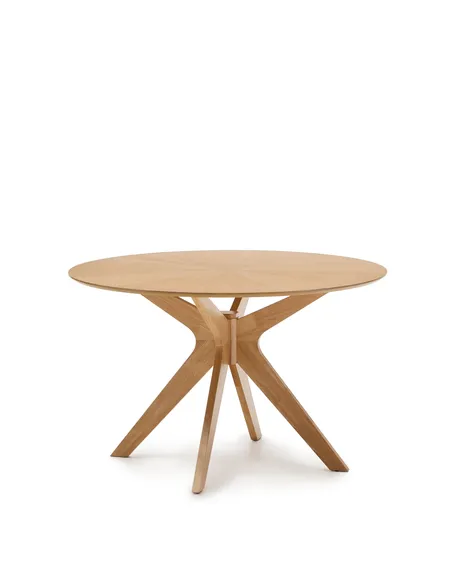 Стол Naanim Ø120 см из дубового шпона