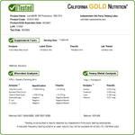 California Gold Nutrition, LactoBif® 100, пробиотики, 100 млрд КОЕ, 30 растительных капсул