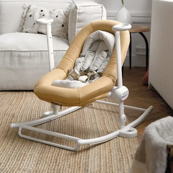 Шезлонг детский Beaba Up&amp;Down Baby Bouncer Plus Ochre