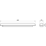 Линейный светодиодный светильник ЭРА SPP-202-0-65K-L18 18Вт 6500К IP65 600 матовый транзит гарантия 5 лет