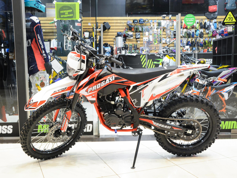 Мотоцикл эндуро PROGASI SUPER MAX 250 Red/White 21/18