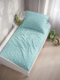 Наволочка комплект 2шт бязь Сказка "Звезды" 40x60 см на молнии