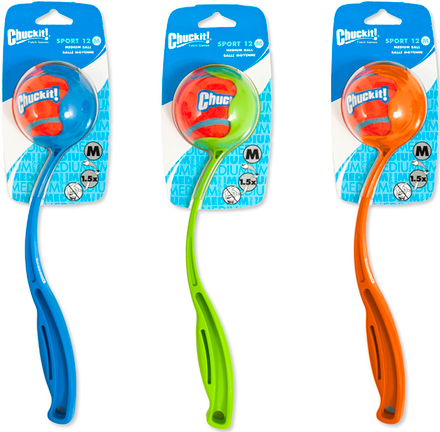 Kitty City Chuckit Ball Launcher 12M Игрушка Катапульта для метания мячей с теннисным мячиком для собак