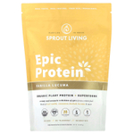 Sprout Living, Epic Protein®, органический растительный протеин и суперпродукты, ваниль и лукума, 456 г (1 фунт)