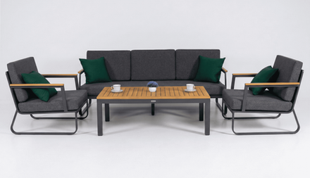 Лаунж зона Ideal Patio ЭСТИВО T с трехместным диваном - маренго