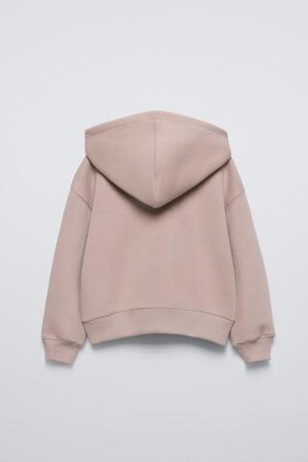 ZARA ТОЛСТОВКА ТЕПЛАЯ С МОЛНИЕЙ, РОЗОВЫЙ