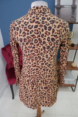 Рубашка-туника Stradivarius с принтом 44 размер