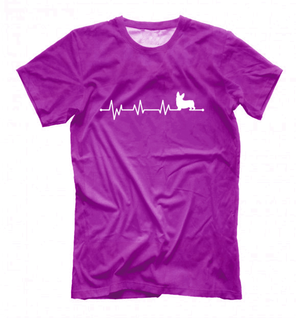 Футболка "Корги - сердечный ритм"