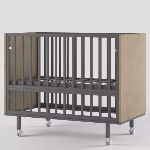 Детская кроватка на маятнике Incanto Cambridge Графит/дуб