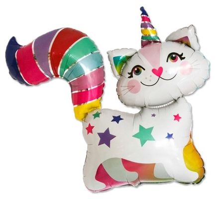 Котенок-единорог радужный 31" / Rainbow unicorn kitten, Г5
