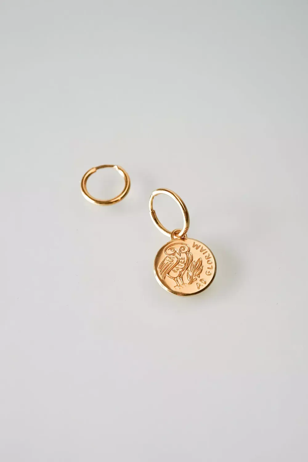 Серьги с подвеской Ad Gloriam, позолота